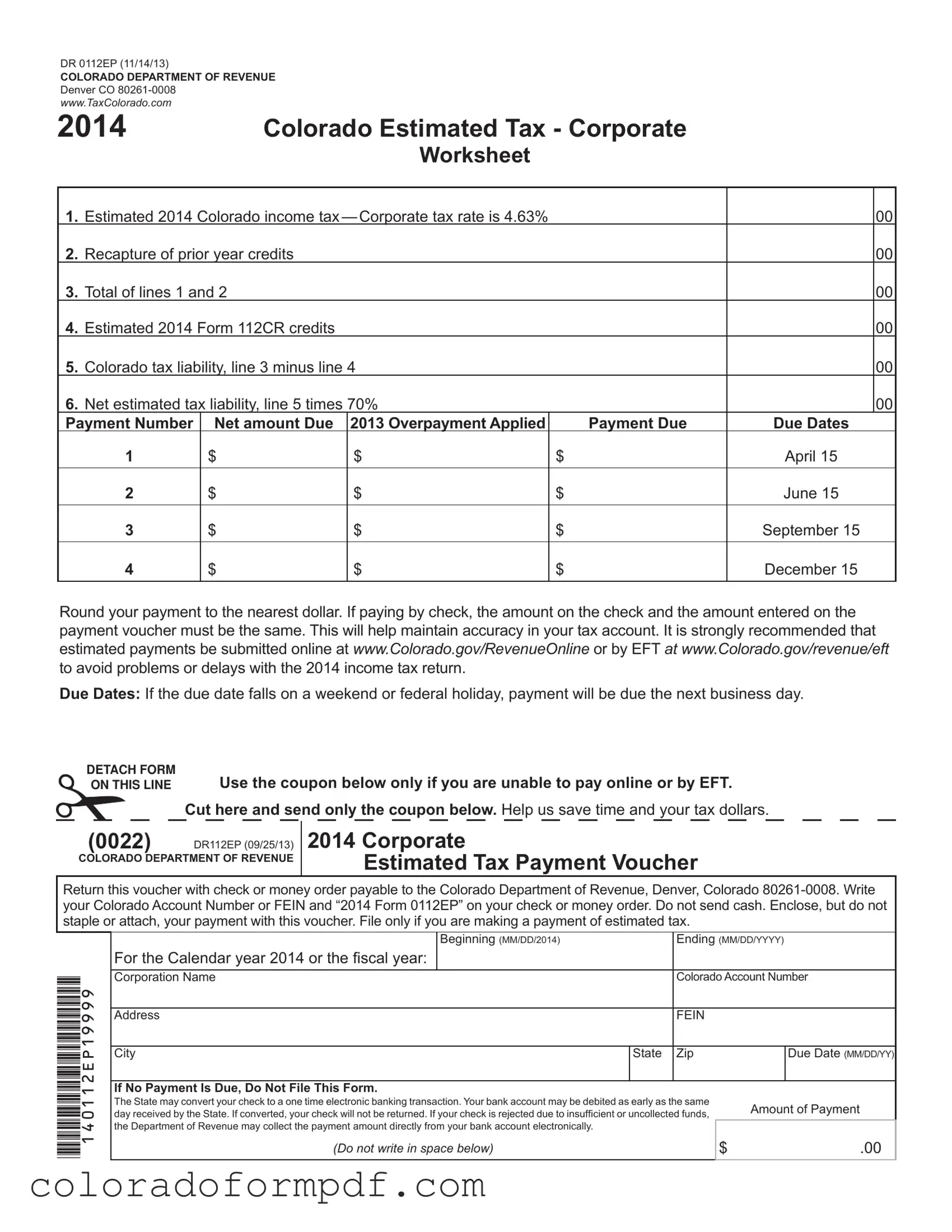 Fill Out Your Colorado 1Dr 0112Ep Form