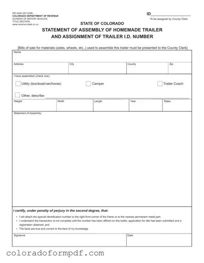 Fill Out Your Colorado Dr 2409 Form